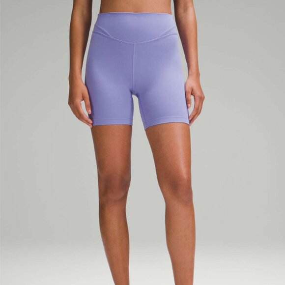 #4 Lululemon RARE Align Curve Seam High-Rise Short 6" Dark Lavender Size 12 - Picture 2 of 10